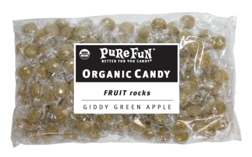Pure Fun Certified Organic Bulk Giddy Green Apple Fruit Rocks, 48-Ounce Unit