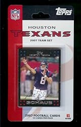 Topps NFL Football Cards 2007 Houston Texans Team Set