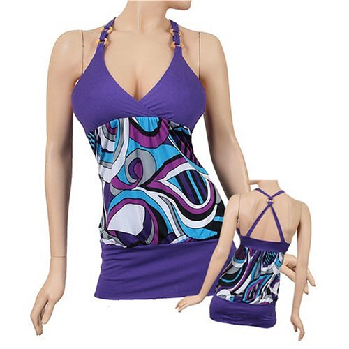 sls058 Sexy V Neck Halter Top