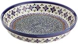 Bunzlauer Polish Pottery 10-Inch Pie Plate, DU60 Design