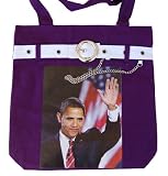 President Obama Wave Canvas Belt Loop Tote Bag - (5 Colors Available)