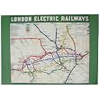 Cavallini London Electric Railways Paper Poster Wrap Decoupage Gift Wrap