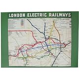 Cavallini London Electric Railways Paper Poster Wrap Decoupage Gift Wrap