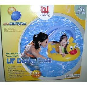 Sunshade Inflatable Baby Float Sun Shade Ducky Duck Float UV Protection