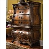 AICO 71070 Palais Royale Gentleman's Chest in Rococo Cognac
