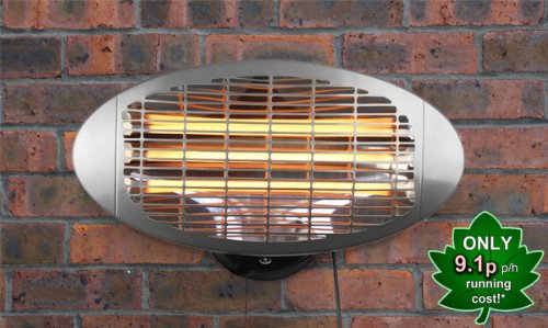 Firefly 2kW Wall Mounted Quartz Heater with 3 Power Settings