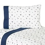 3pc Twin Sheet Set for Nautical Nights Sailboat Bedding Collection