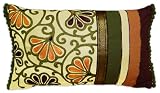 Jovi Home 12-Inch by 20-Inch Antique Pillow, Brown