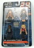24 Minimates 4Pk Collectible Figures -Jack Bauer, Nina Myers, David Palmer and Kim BauerIMAGE