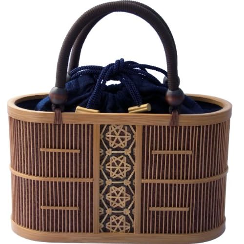 Shizuoka Bamboo Crafts Cooperative - Bamboo Handbag Aoi (Malva) - Made in Japan: Amazon.com: Clothing