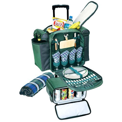 Excursion Picnic Trolley on wheels w/dlx service for 4