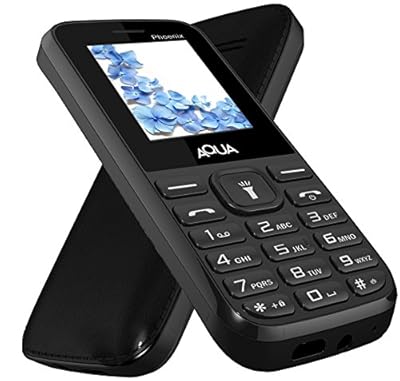 Aqua Phoenix Dual SIM Basic Mobile Phone - Black