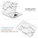 iDOO Plastic Hard Case ONLY for MacBook Air 11 inch (Model: A1370 and A1465) - White Marble Elegance