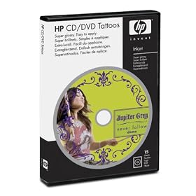 HP Original CD/DVD Tattoos - Glossy CD/DVD labels - 130 x 180 mm - 15 pcs.