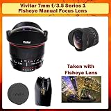 Vivitar 7mm f/3.5 Series 1 Fisheye Manual Focus Lens For Sony Alpha A900 A850 A700 A230 A330 A100 A200 A300 A350 A290 A380 A450 A500 A390 A550 A33 A55 A580 A560 Cameras