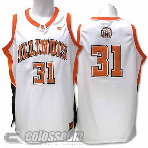 Buy Men's University of Illinois Fighting Illini 'Endline' White Basketball Jersey