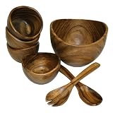 Mountain Woods 7 Piece Organic Acacia Bowl Set