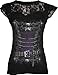 Spiral - Womens - WAISTED CORSET - Lace Layered Cap Sleeve Top Black