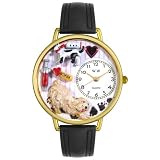 Whimsical Watches Unisex G0630003 Veterinarian Black Padded Leather Watch