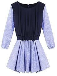 General Print Bubble Dress Fall Winter Polyester  Shirt Party Dress/Tunic 