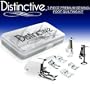 Distinctive 7-Piece Premium Sewing Foot Quilting Package - Includes Even-Feed Walking Foot, Large Metal Darning Foot, Darning Foot, 1/4" Quilting Foot, Satin Stitch Foot, Open Toe Foot, Applique Foot + Case - Fits All Low Shank Snap-On Machines