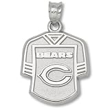 Sterling Silver 5/8 Chicago Bears Jersey Pendant