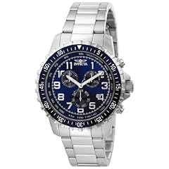 Invicta Men's 6621 II Collection Chronograph Stainless Steel Blue Dial Watch 
