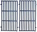 Music City Metals 63832 Matte Cast Iron Cooking Grid Replacement for Select Weber Gas Grill Models, Set of 2