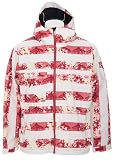 Bonfire Chroma Stripe Snowboard Jacket Brick