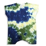 Zinnias - Infant Boys Tie Dye Romper, Navy, Olive