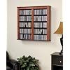 Prepac Cherry Medium Capacity Hanging Wall Media (DVD,CD,Games) Storage