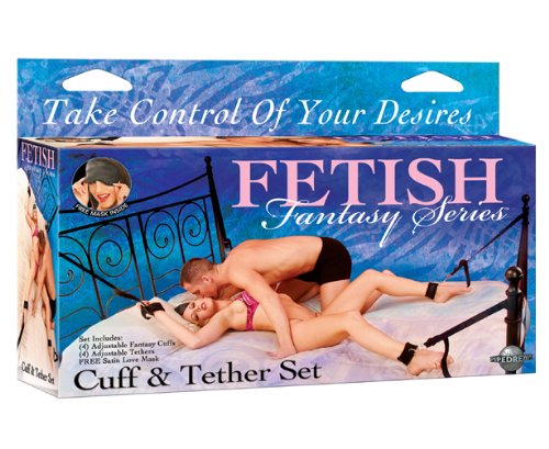 Pipedreams Fetish Fantasy Cuff and Tether Set