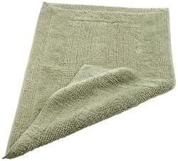 Pinzon Luxury Reversible 21-By-34-Inch Cotton Bath Rug, Sage