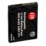 CTA Digital DB-FT1 NP-FT1 Rechargeable Lithium-Ion Battery (800mAh, 3.6V) Replacement for Sony NP-FT1 Battery