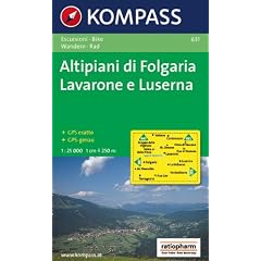 Altipiani di Folgaria, Lavarone e Luserna: Wanderkarte mit Radrouten und Mountainbike-Tour. GPS-geeignet. 1:25.000