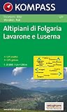 Altipiani di Folgaria, Lavarone e Luserna: Wanderkarte mit Radrouten und Mountainbike-Tour. GPS-geeignet. 1:25.000