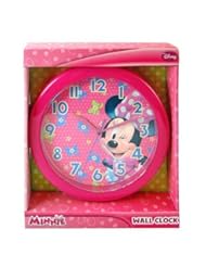 Home: Disney "Minnie Rock Star" Disney 10" Wall Clock: Minnie Mouse Club House Wall Clock Quartz Accuracy, Easy Wall Mounting. Battery Operated Requires 1 Aa Battery (Not Included) - DISNEY