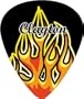 Clayton Flame Guitar Picks Standard 1.26MM 1 Dozen