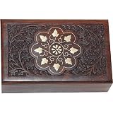 Jewelry Boxes Cases Handmade Wood Carving (wc447a)