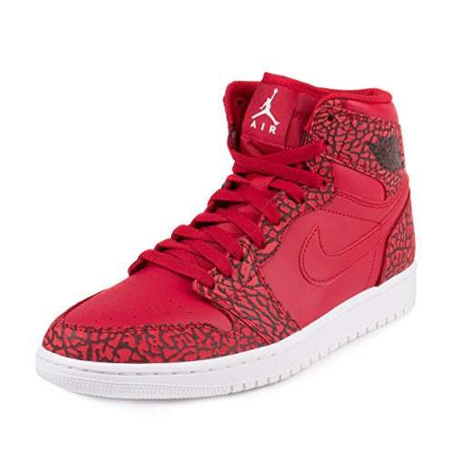 Nike Jordan Mens Air Jordan 1 Retro High Basketball Shoe Gym Red/White/Team Red/White 9.5 D(M) US