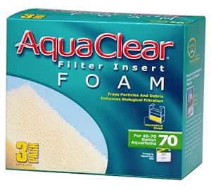 Aquaclear 70-Gallon Foam Inserts, 3-Pack