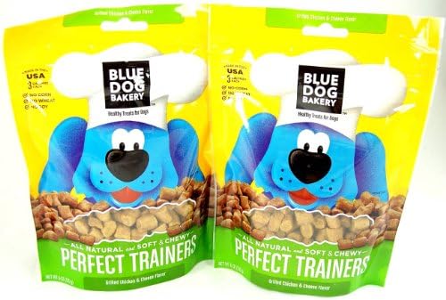 Blue Dog Bakery Perfect Trainers All Natural Dog Treats, Chicken and Cheese 6-ounce Bags ( 2-pack/bags)
