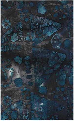 Java Block Printed (Tjap Stamped) Petroglyph Triangles on Eggplant Purple Mottled Bali Tie Dye (Ikat) Batik Gradation ~ HALF YARD!! ~ #71817 Quilt 100% Cotton 44" Wide