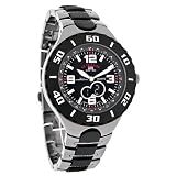 U.S. Polo Assn Mens All Black Analog Digital Quartz Chronograph Watch US8304