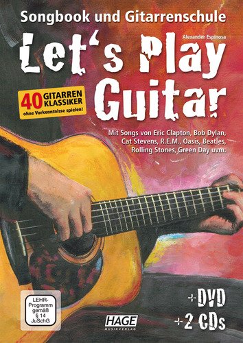 Produkt-Bild: Let's Play Guitar: Songbook und Gitarrenschule + DVD + 2 CDs