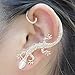 Somsakbuy @1PCS Beautiful Zircon Alloy Gecko Pattern Earrings