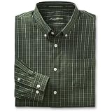 Eddie Bauer Relaxed Fit Wrinkle Free Pinpoint Pattern Oxford Shirt