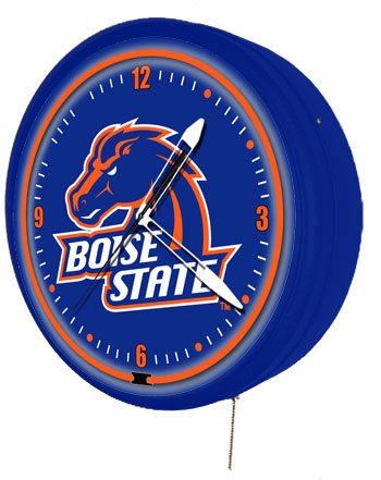 Boise State Broncos Neon Clock