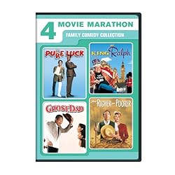 4 Movie Marathon: Family Comedy Collection (Pure Luck / King Ralph / Ghost Dad / For Richer or Poorer)