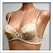  : Art-Beau 2 Pack Beige Floral Satin Lacy Bra #2041 34A